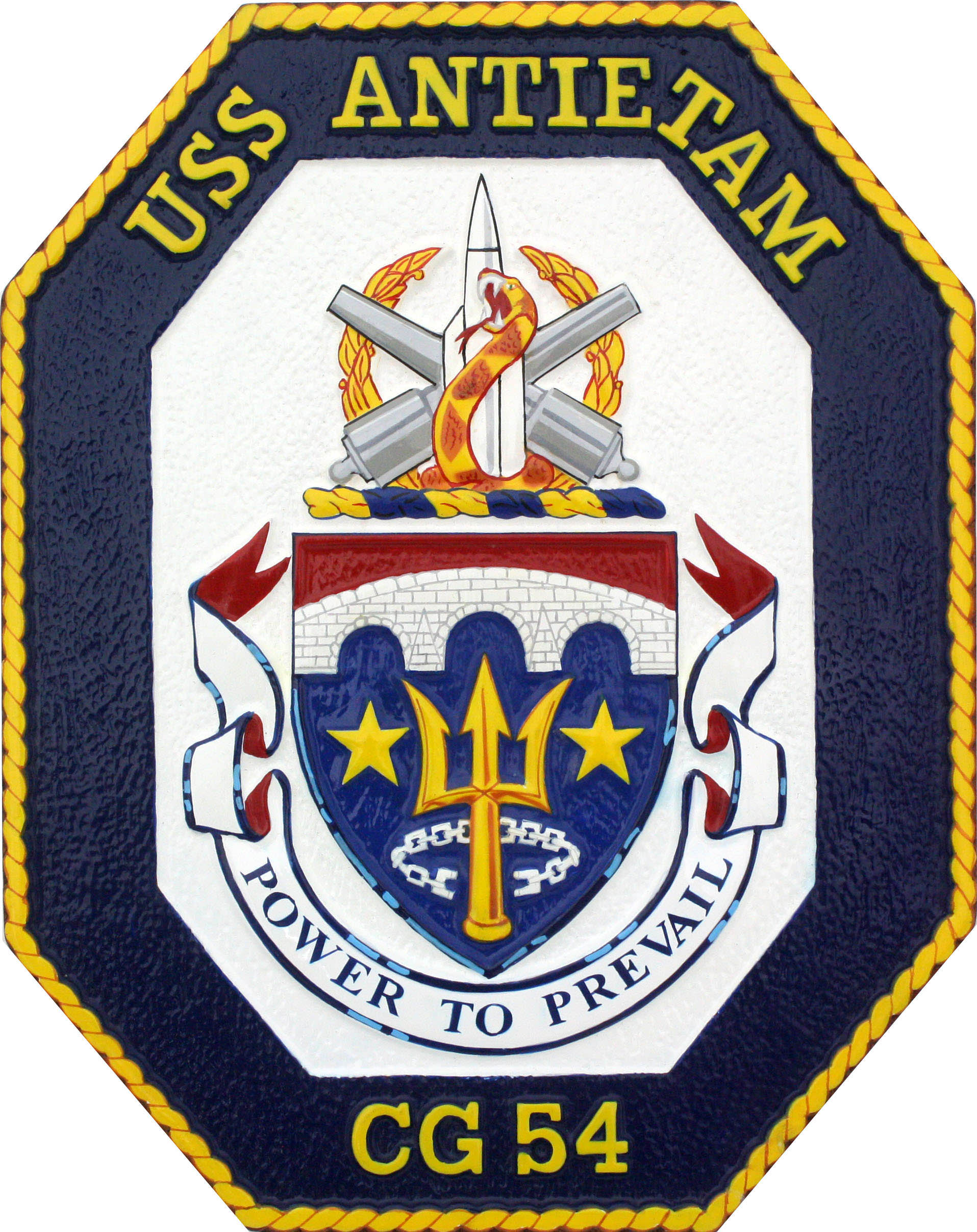 USS Antietam Ship Crest Plaque