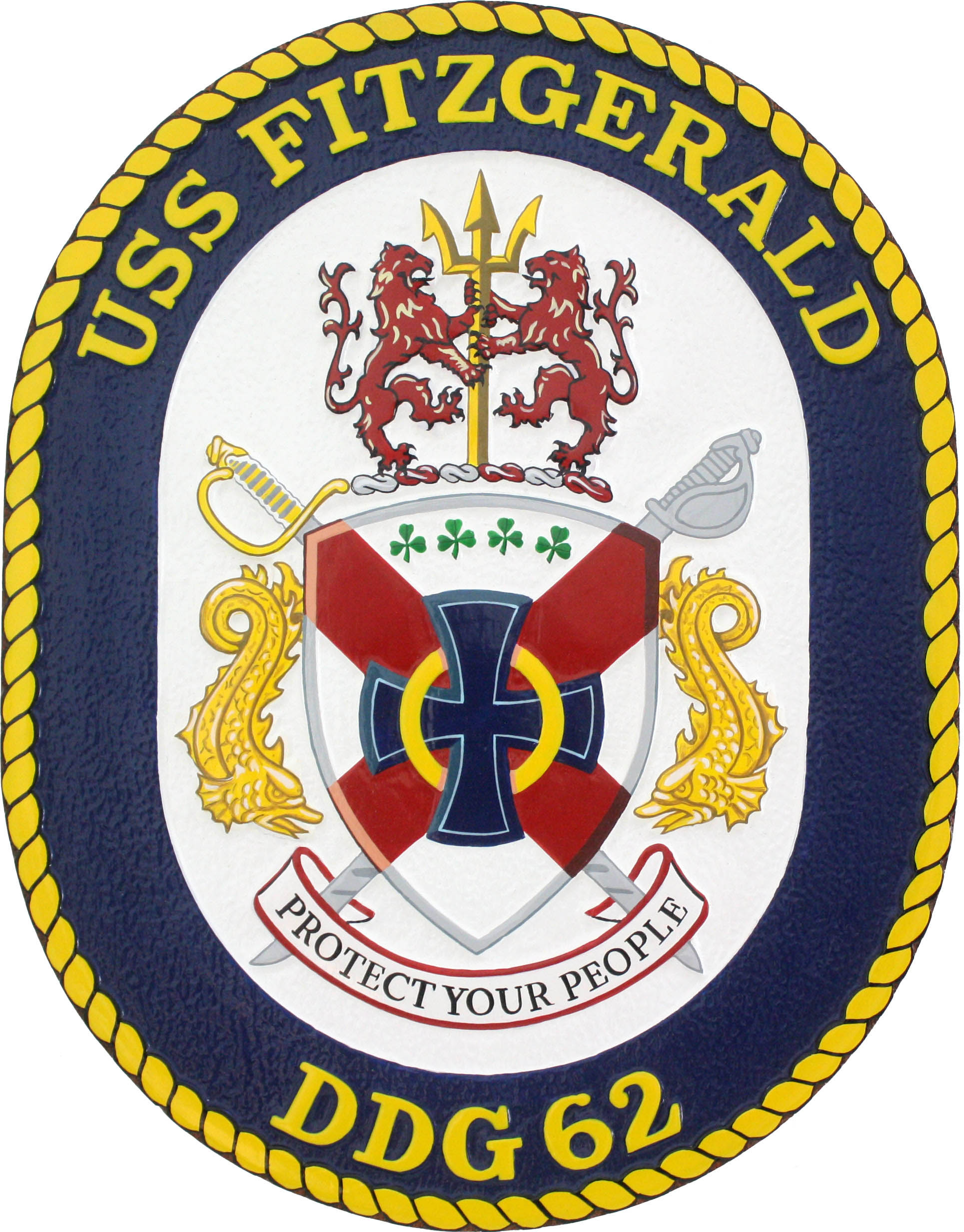 USS Fitzgerald Ships Crest Plaque