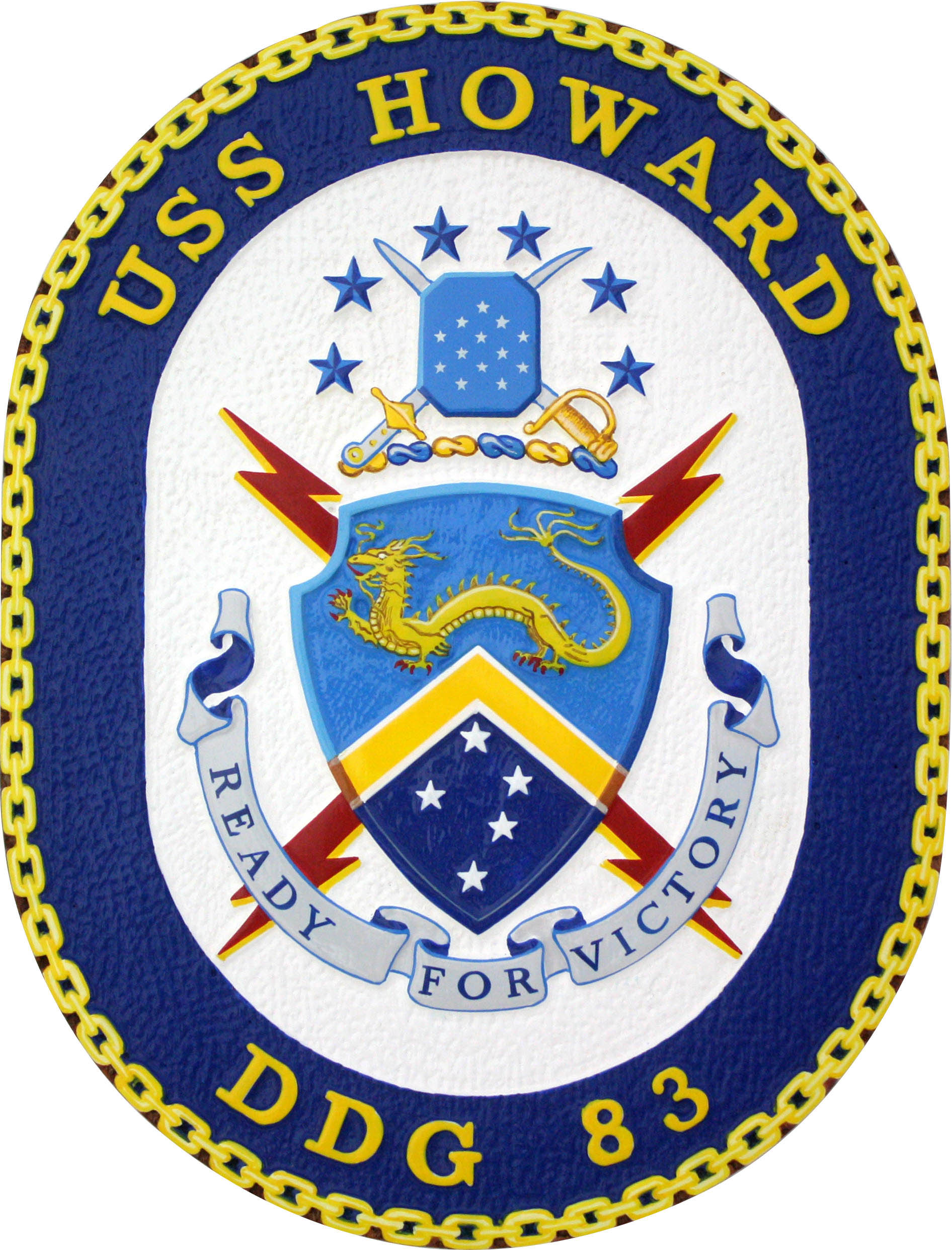 USS Howard Ships Crest Plaque