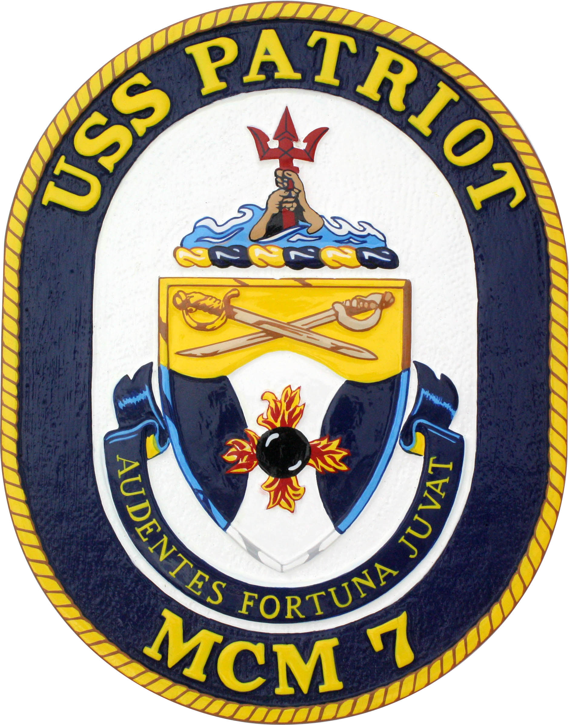 USS Patriot Ships Crest Plaque