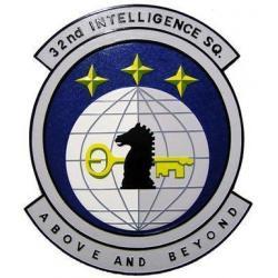 32nd Intelligence Squadron Seal Plaque