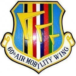 60th Air Mobility Wing Crest Plaque