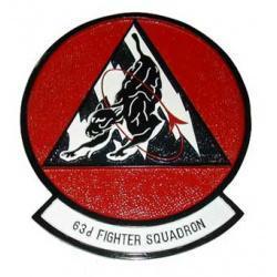 63rd Fighter Squadron Plaque