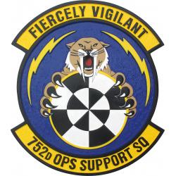 752d operations support squadron patch plaque