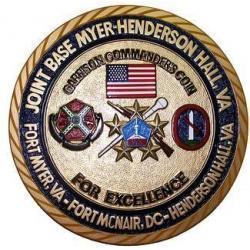 Garrison Commanders Coin Seal Plaque