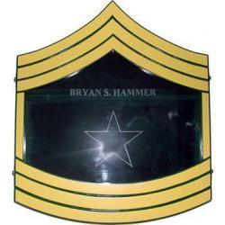 Shadow Box US Army E8 Painted Finish