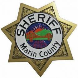 Sheriff Marin County Badge Plaque