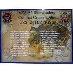 Strike Fighter Squadron 86 Navy Deployment Plaque