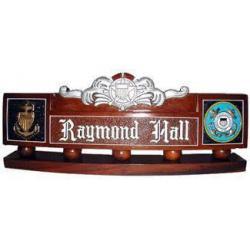 US Coast Guard Cutterman Desk Nameplate