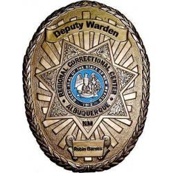 Warden Badge Plaque