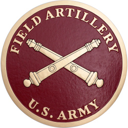 army field artillery seal plaque