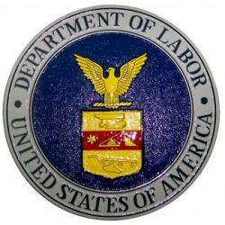 department of labor seal plaque
