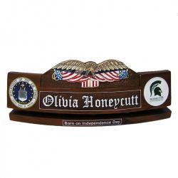 desk nameplate customized wooden 1306041148