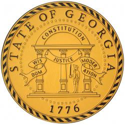 georgia state seal plaque