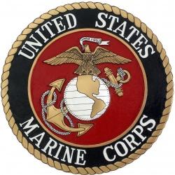 marine corps seal plaque