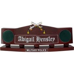 military police desk nameplate in wood 1578541659