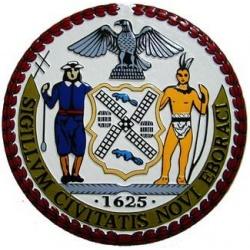 new york city seal plaque