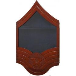 shadow box us air force e8 natural finish