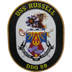 uss russell seal plaque 90310874