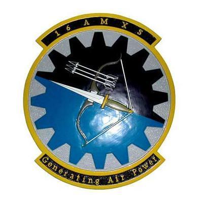 16 AMXS Squadron Plaque