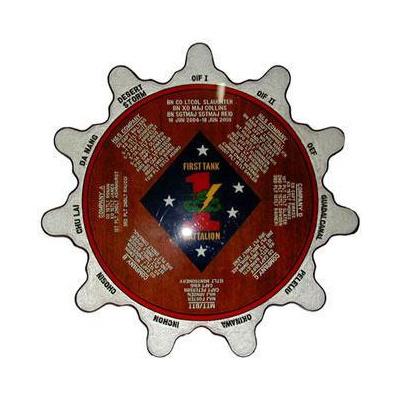 1st Tank Marine Corps Deployment Plaque