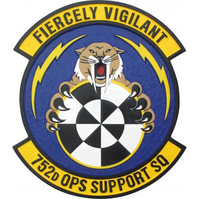 752d operations support squadron patch plaque