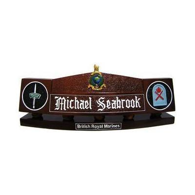 British Marines Desk Nameplate