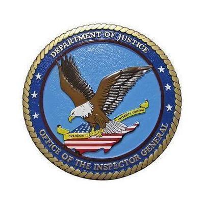 DOJ Office of Inspector General Seal Plaque