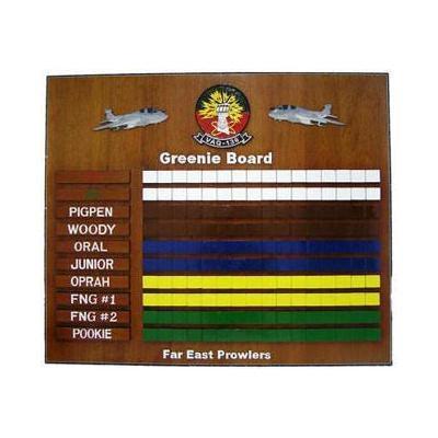 Greenie Board Navy Carrier Landing Board Navy Deployment Plaque