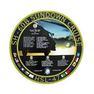 HSL 47 SH 60B Sundown Navy Deployment Plaque