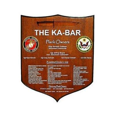 Kabar Marine Corps Deployment Plaque