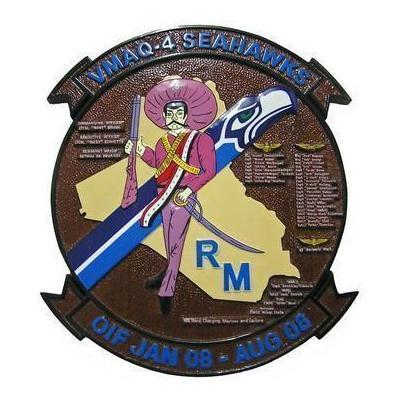 Marine Tactical Electronic Warfare Squadron 4 Seahawks Cruise Plaque
