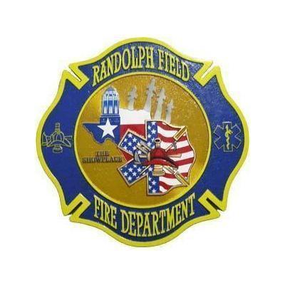 Randolph Field Fire Department Plaque