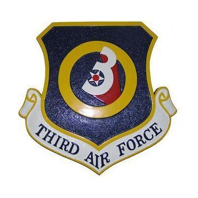 Third Air Force Crest Plaque