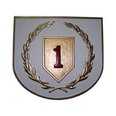 USMC 1st Battalion Patch Seal Plaque