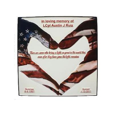 US Marine Memorial Plaque