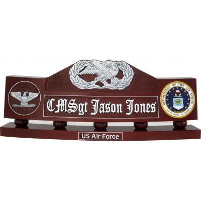 air force maintenance badge desk nameplate