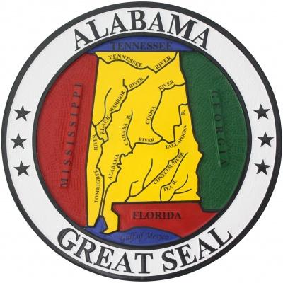 alabama state seal plaque