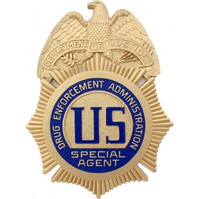 dea special agent badge plaque