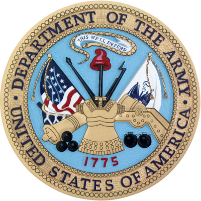 department of the army seal plaque