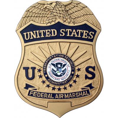 federal air marshal badge plaque