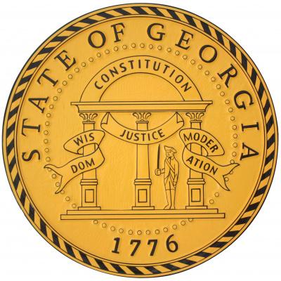 georgia state seal plaque