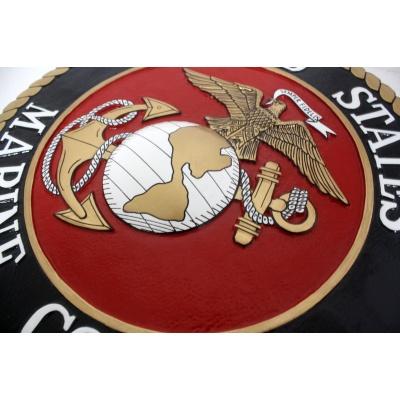 marine corps seal plaque detail 2