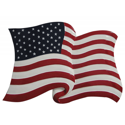 stars and stripes flag plaque