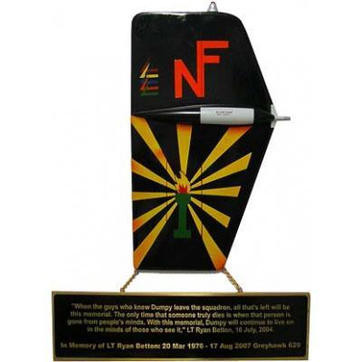 tail flash memorial plaque