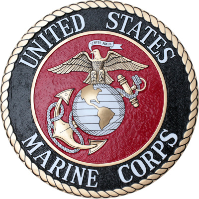 us marine corps seal plaque