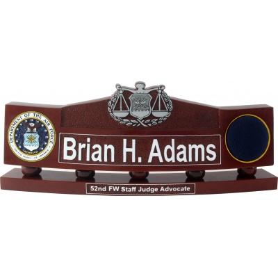 usaf judge advocate badge desk nameplate