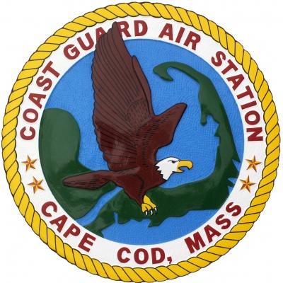 uscg air station cape cod emblem plaque