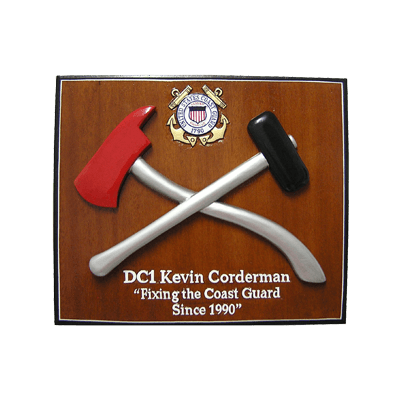 uscg damage controlman presentation plaque