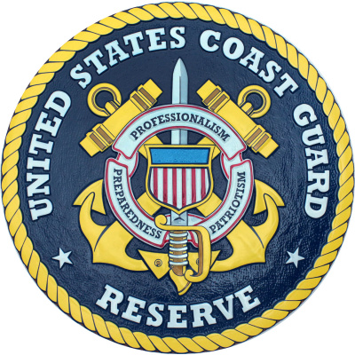 uscg reserve seal plaque